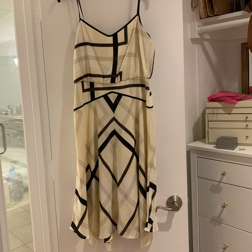 Banana Republic Plaid Fit and Flare Dress, size 4
